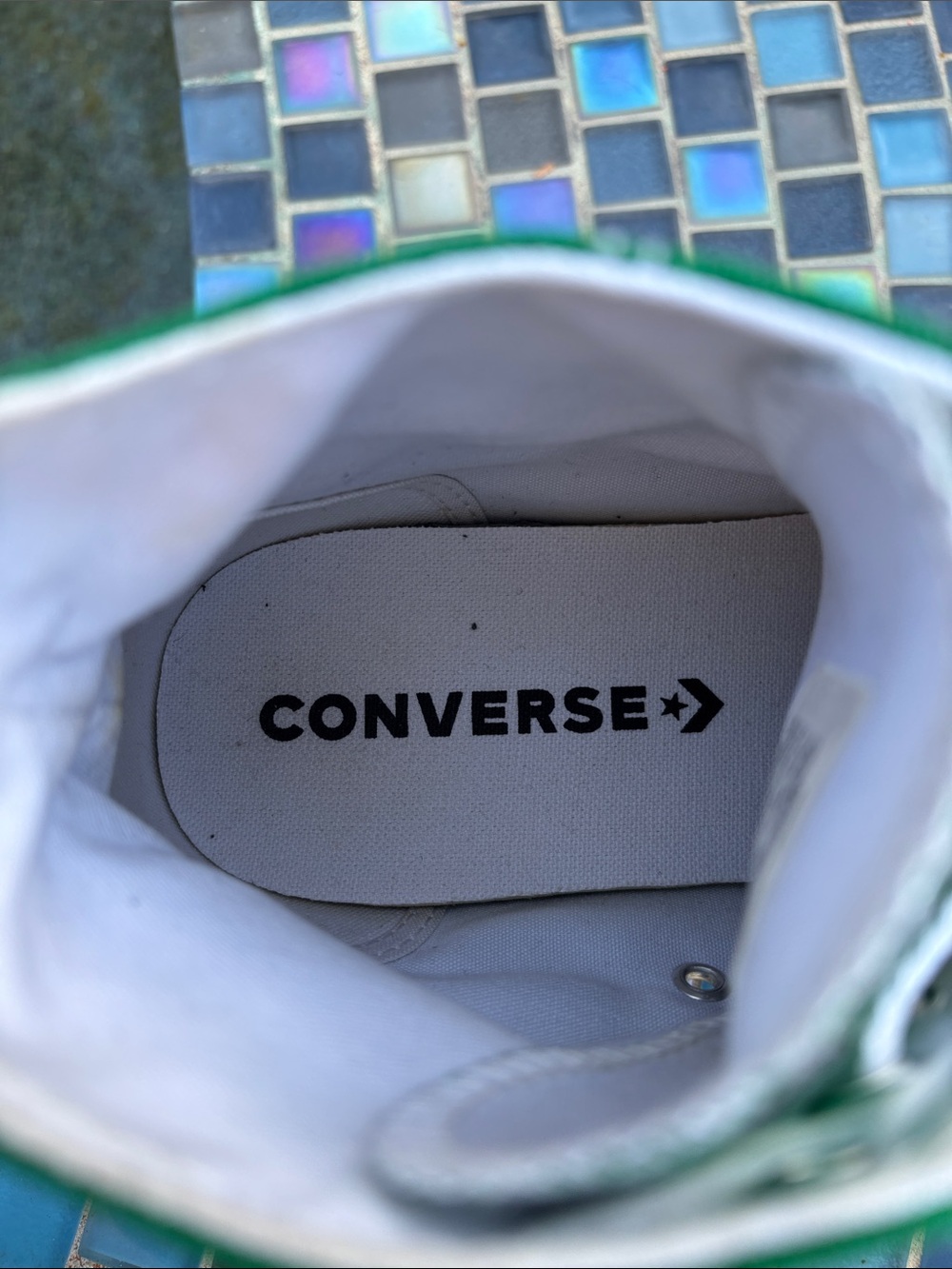 💚Converse Chuck Taylor Amazon/kelly green high tops unisex men’s 7/woman’s 9 - Picture 7 of 8